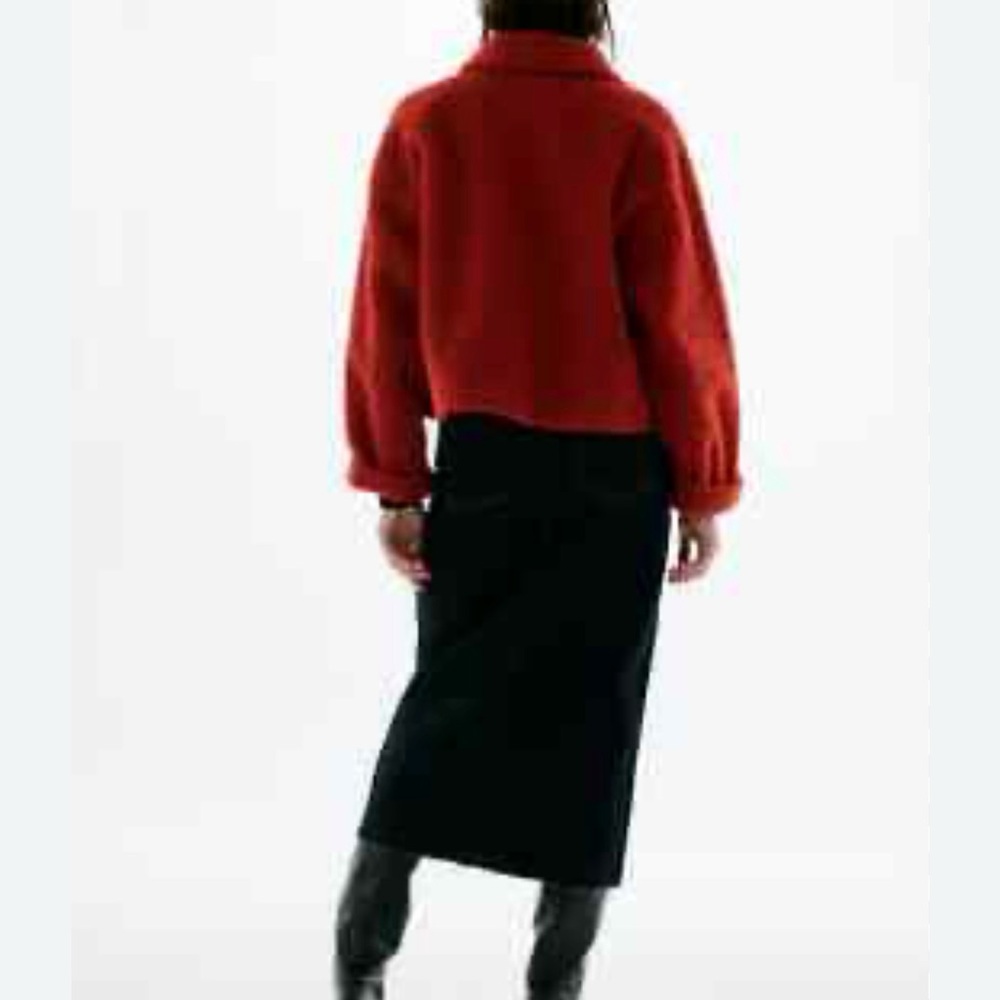 ZARA DOUBLE-FACED FLEECE JACKET Size M - Picture 4 of 17